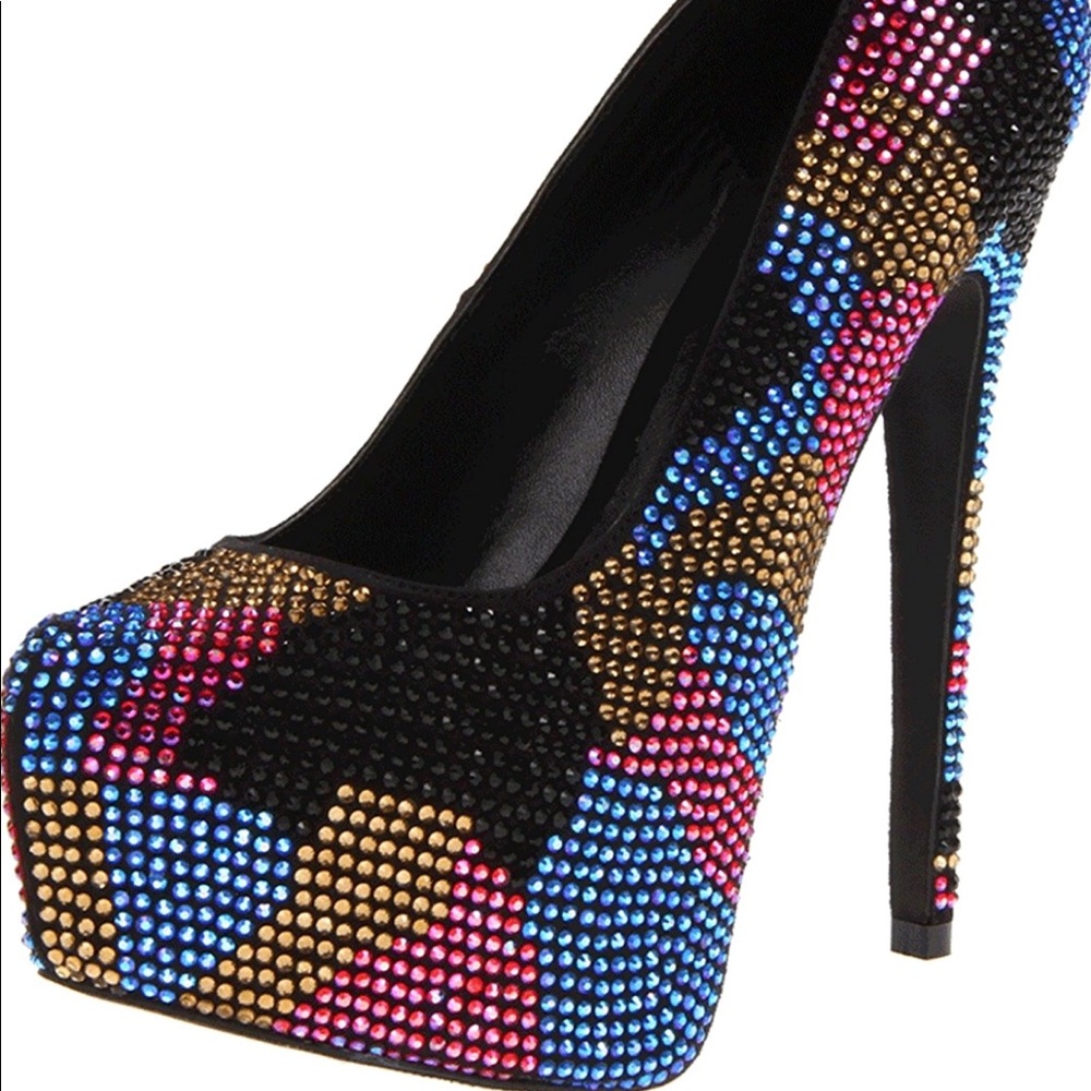 Steve Madden DIAMOND BLING heels W/RHINESTONES✨